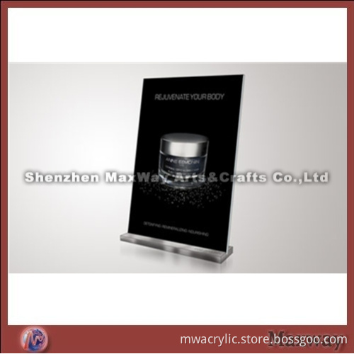 Transparent High Grade Acrylic/Perspex Menu Holder Designed with Simple Style